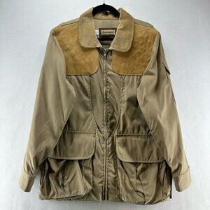 Remington VTG Jacket Mens Sz S Field Utility Hunting Full Zip Duck Canvas Beige